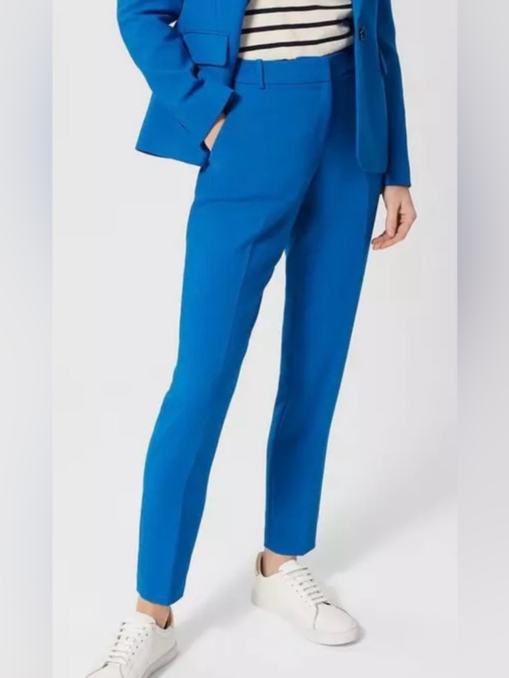 NWT Hobbs London Pants Lynn Linen Trousers 
Blue Women’s Size: 12